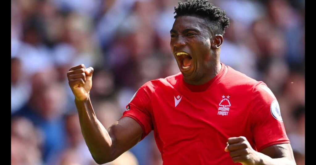 Awoniyi Celebrates Nottingham Forest’s Premier League Survival