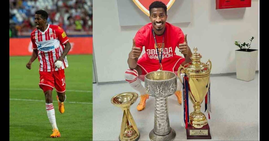 Peter Olayinka Leads Crvena Zvezda to Serbian Super League Triumph