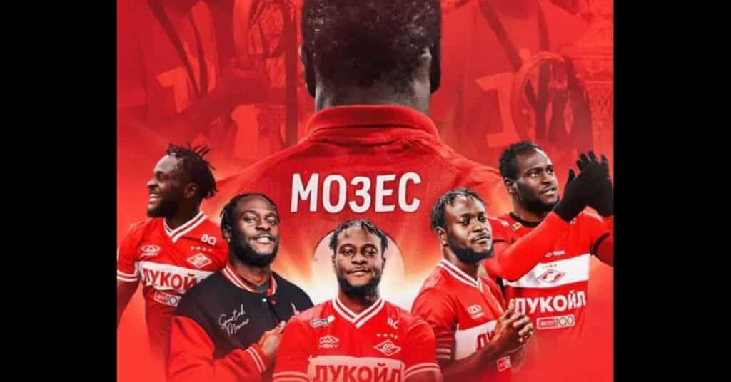 Spartak Moscow Announces Victor Moses’ Departure