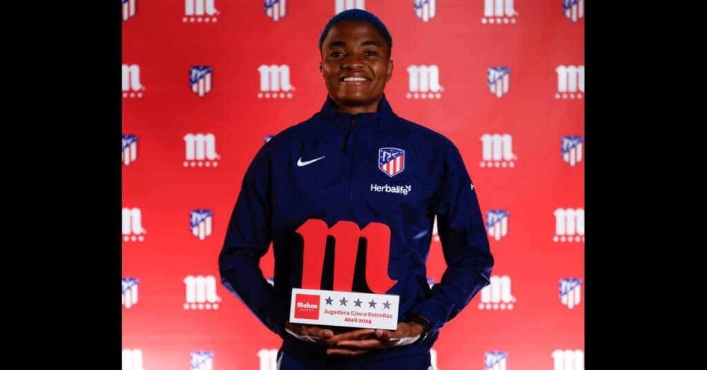 Rasheedat Ajibade Honored as Atlético Madrid Women Player of the Season