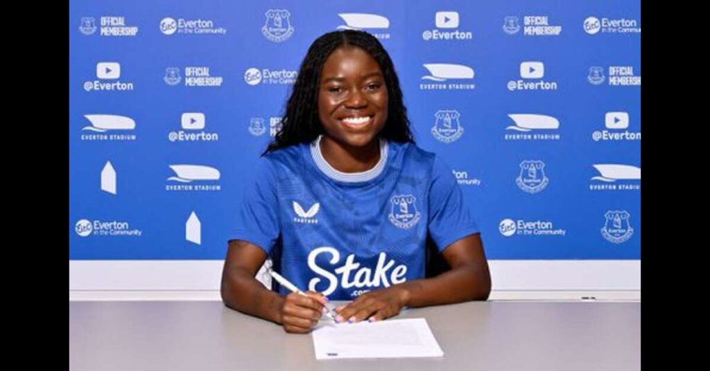 Everton’s first summer signing plays debut minutes after Olympic stint