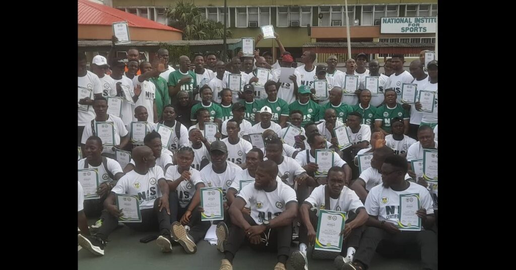 First 100 Grassroots Football Coaches Graduate from NIS in Lagos