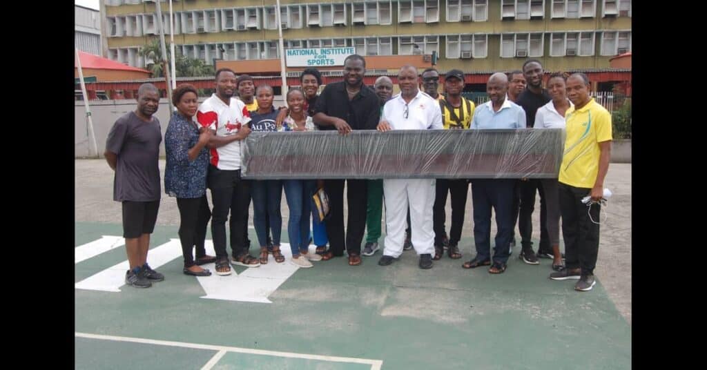 Professional Class of 2024 Manager and Coaches Donate LCD Screen to NIS