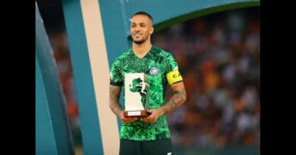 Super Eagles captain scoops AFCON best performance award