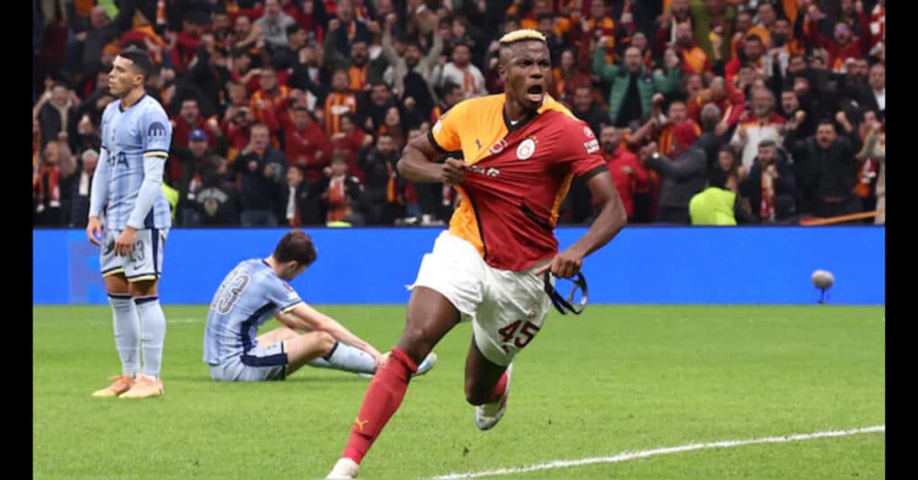 Osimhen’s Brace Powers Galatasaray to Europa League Victory over Spurs