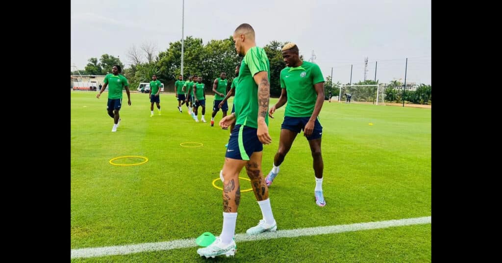 Super Eagles Complete Final Training as Osimhen, Sadiq, and Osho Shine