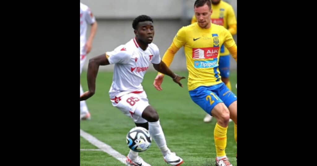 Uchegbu’s Messi Like Goal Stuns Scouts from Dutch and Belgian Clubs