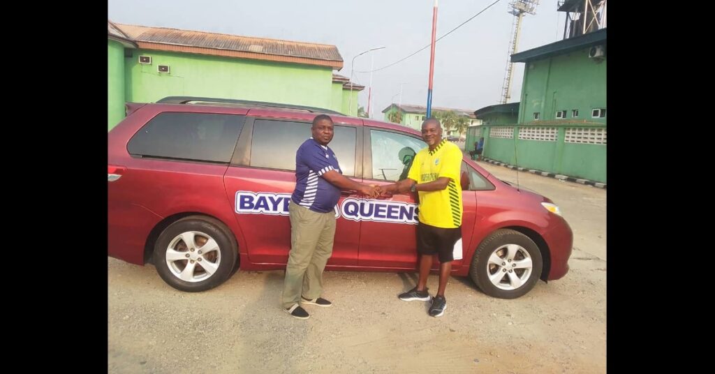 Bayelsa Queens FC Honors Coach Whyte Ogbonda with Official Car