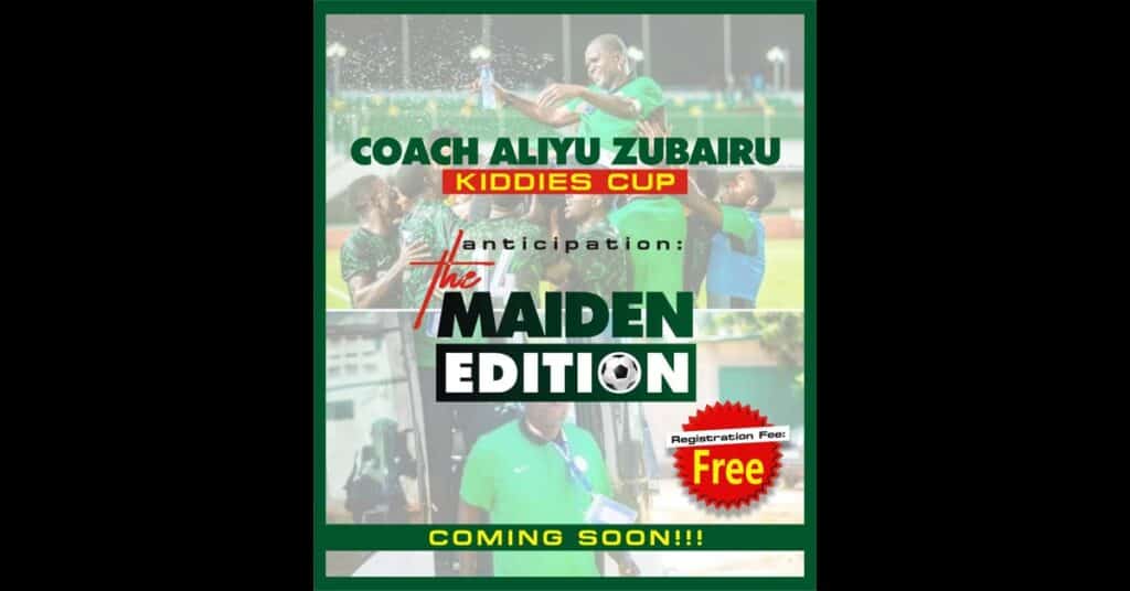 Flying Eagles Coach Aliyu Zubairu Launches Kiddies Cup in Ilorin