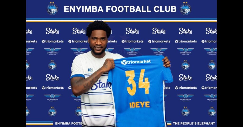 Enyimba Signs 36 Year Old Ex-Super Eagles Striker Brown Ideye