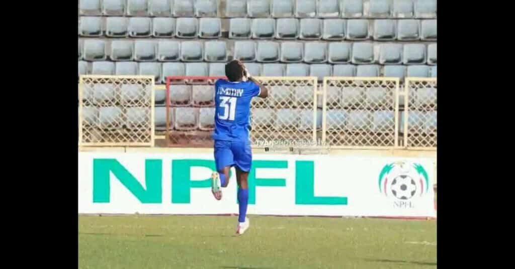 Timothy Wins NPFL Player of the Week for Rivers United Comeback