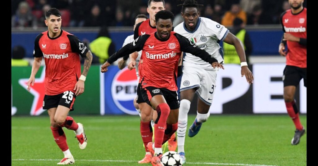 Tella Shines as Leverkusen Beats Inter, Climbs Above Barcelona in UCL