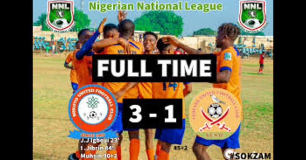 Sokoto United's Tactical Brilliance Secures 3-1 Win Over Zamfara United