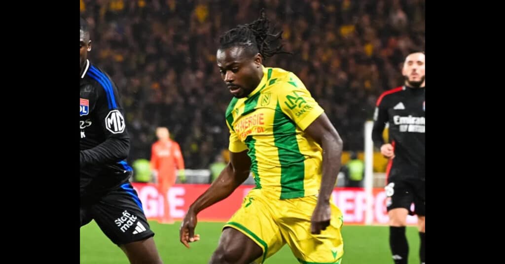 Moses Simon earns sixth Ligue 1 assist in Nantes-Lyon draw