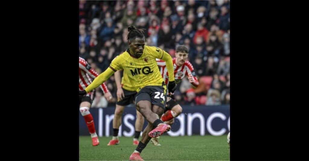 Dele-Bashiru Scores in Watford’s Draw vs Sunderland on Injury Return