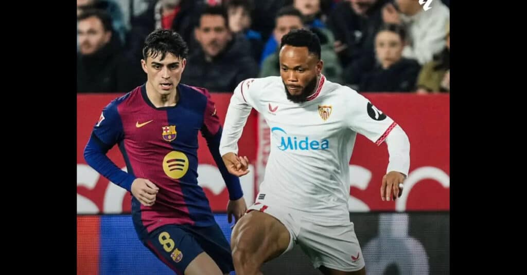 Ejuke Makes Appearance as Sevilla Falls 4-1 to Barcelona