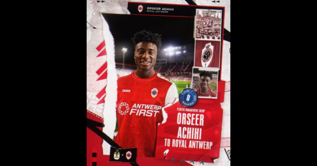 Royal Antwerp sign Nigerian forwards Achihi and Gabriel Jesus David